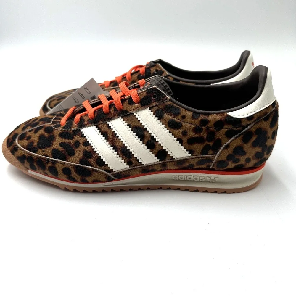 Adidas SL 72 OG Leopard‎ Print Dark Brown JI0189 US Woman's Size 6